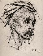 Nikolay Fechin Head portrait of old man painting